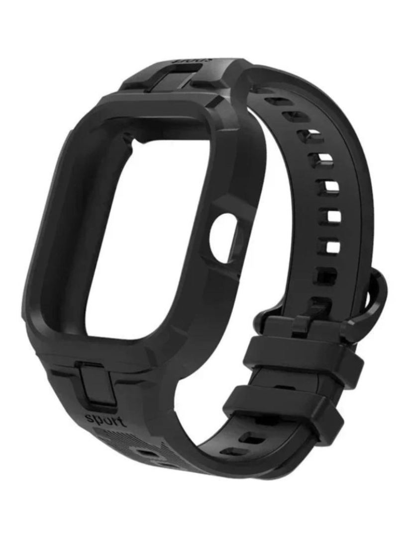 imagem de Pack 360 capa bracelete robusto para Redmi Watch 4 Preto2