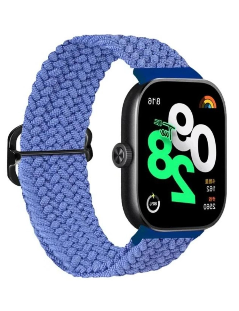 imagem de Bracelete em Nylon trançada ajustável para Xiaomi band 7 Pro Azul2