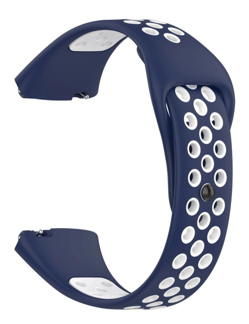 imagem de Bracelete desportivo dual tone para Redmi Watch 3 Active Azul escuro e Branco2