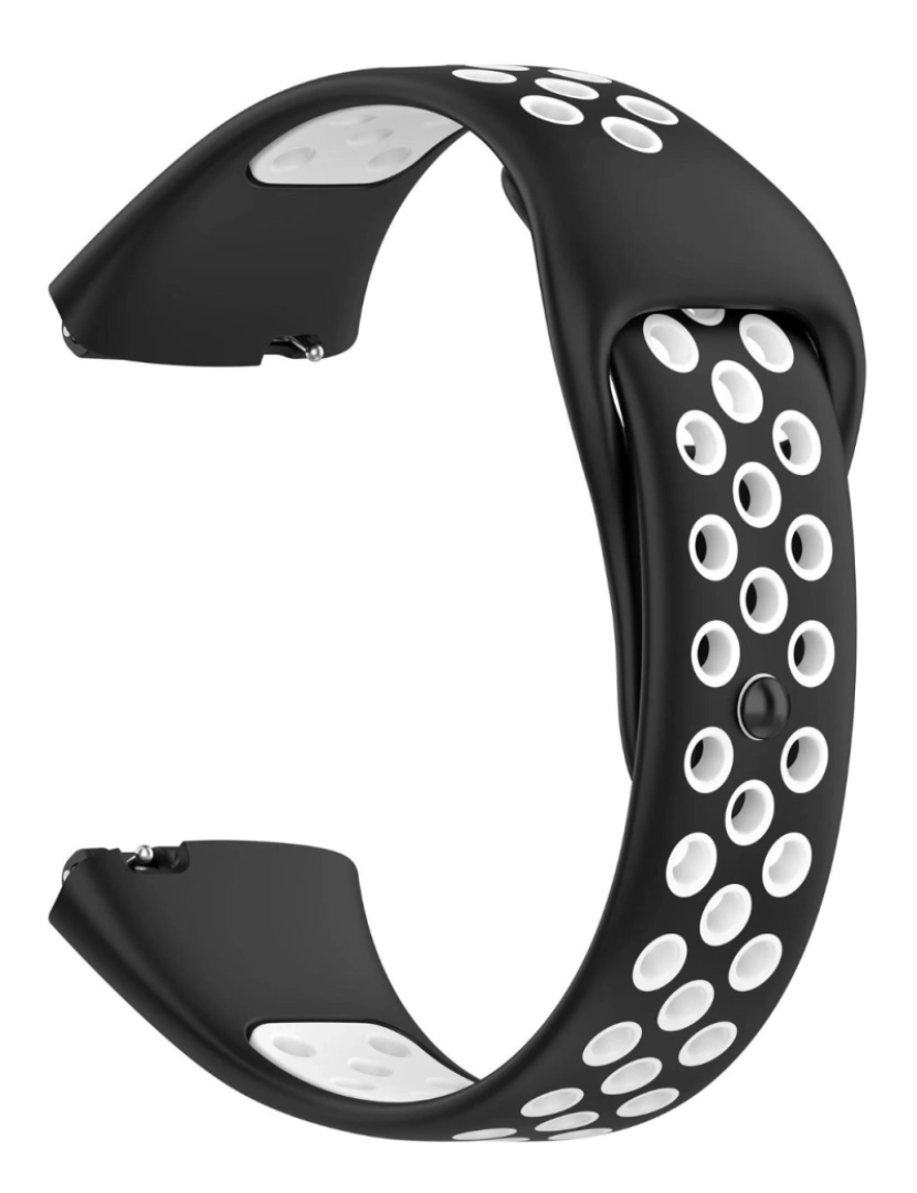 imagem de Bracelete desportivo dual tone para Redmi Watch 3 Active Preto e Branco2