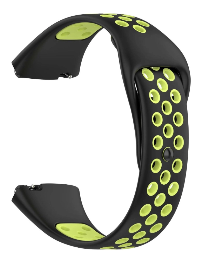 imagem de Bracelete desportivo dual tone para Redmi Watch 3 Active Preto e verde claro2