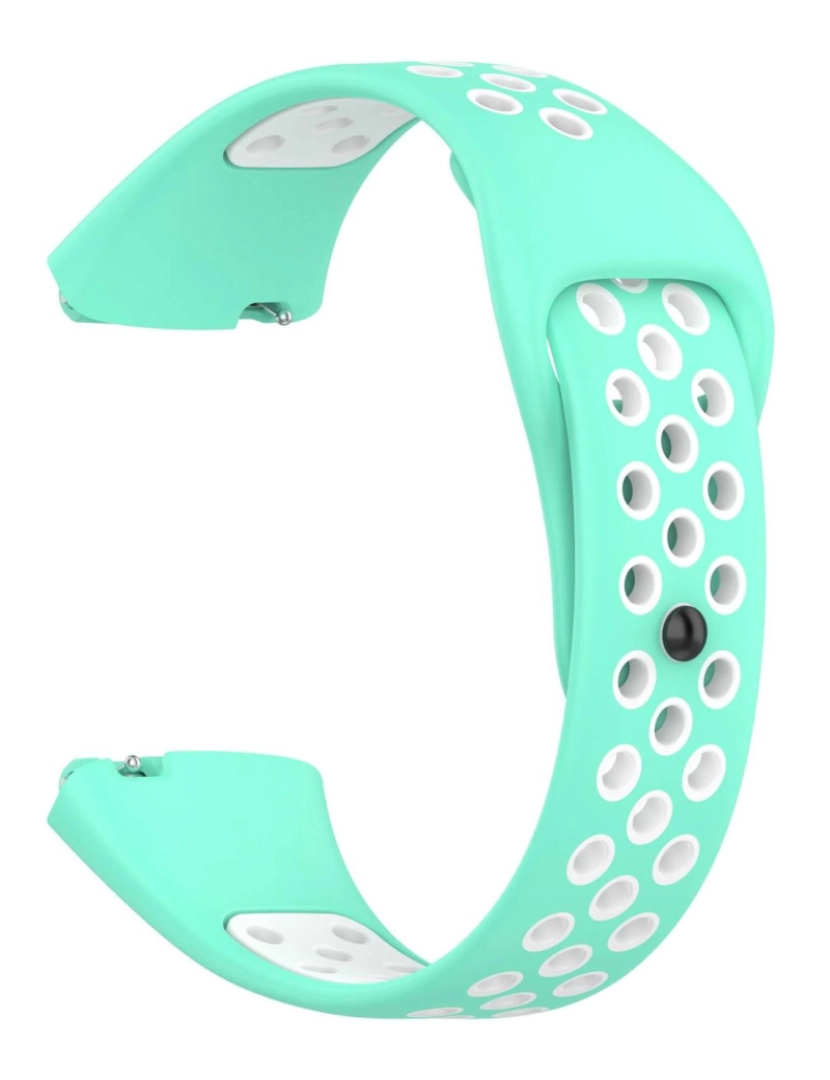 imagem de Bracelete desportivo dual tone para Redmi Watch 3 Active verde aqua e Branco2