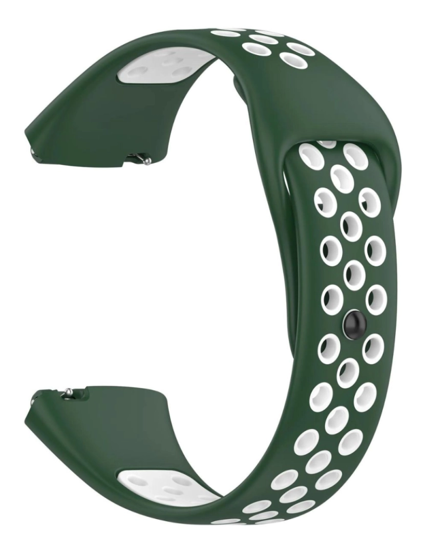 imagem de Bracelete desportivo dual tone para Redmi Watch 3 Active Verde e Branco2