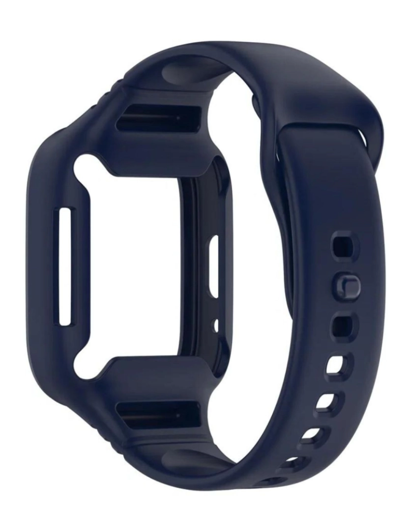 imagem de Pack 360 capa bracelete robusto para Redmi Watch 3 Active Azul meia Noite2