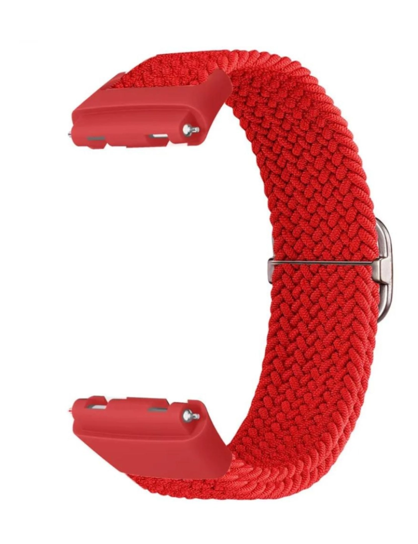 imagem de Bracelete em Nylon trançada ajustável para Redmi Watch 3 Active Vermelho2