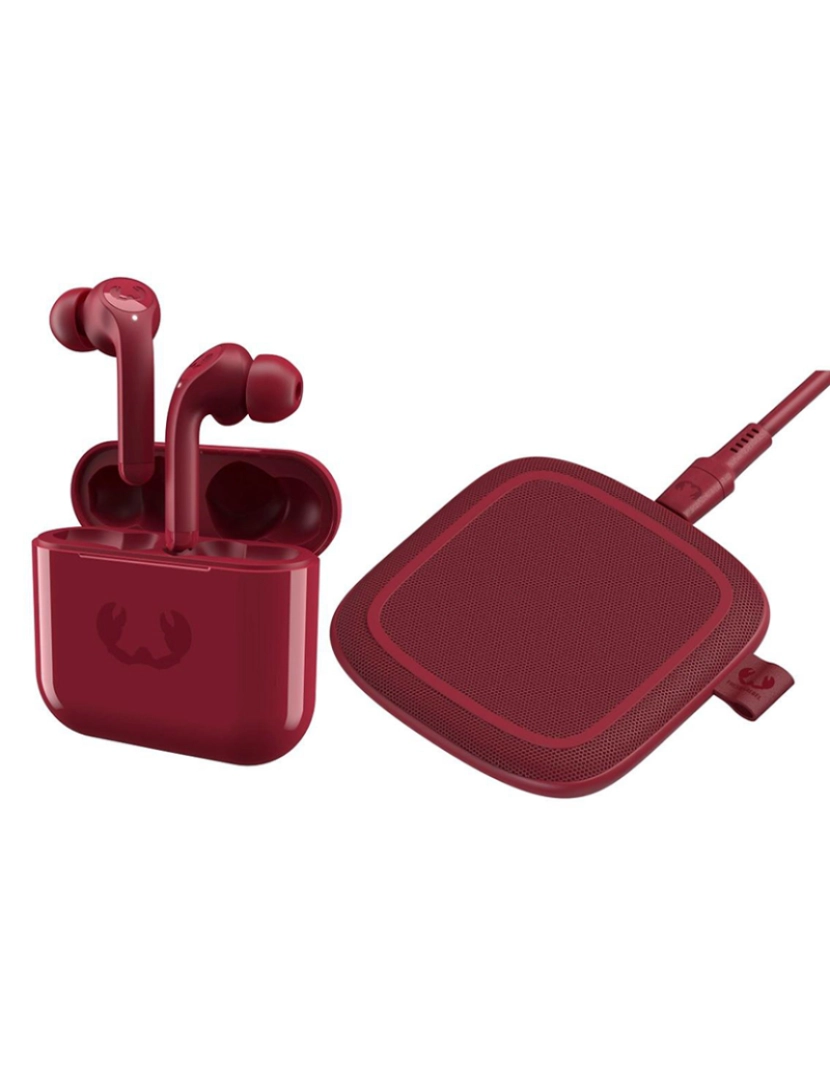 Fresh 'n Rebel - Earpods True Wireless TWINS 2 TIP + Base Carregamento Ruby Red