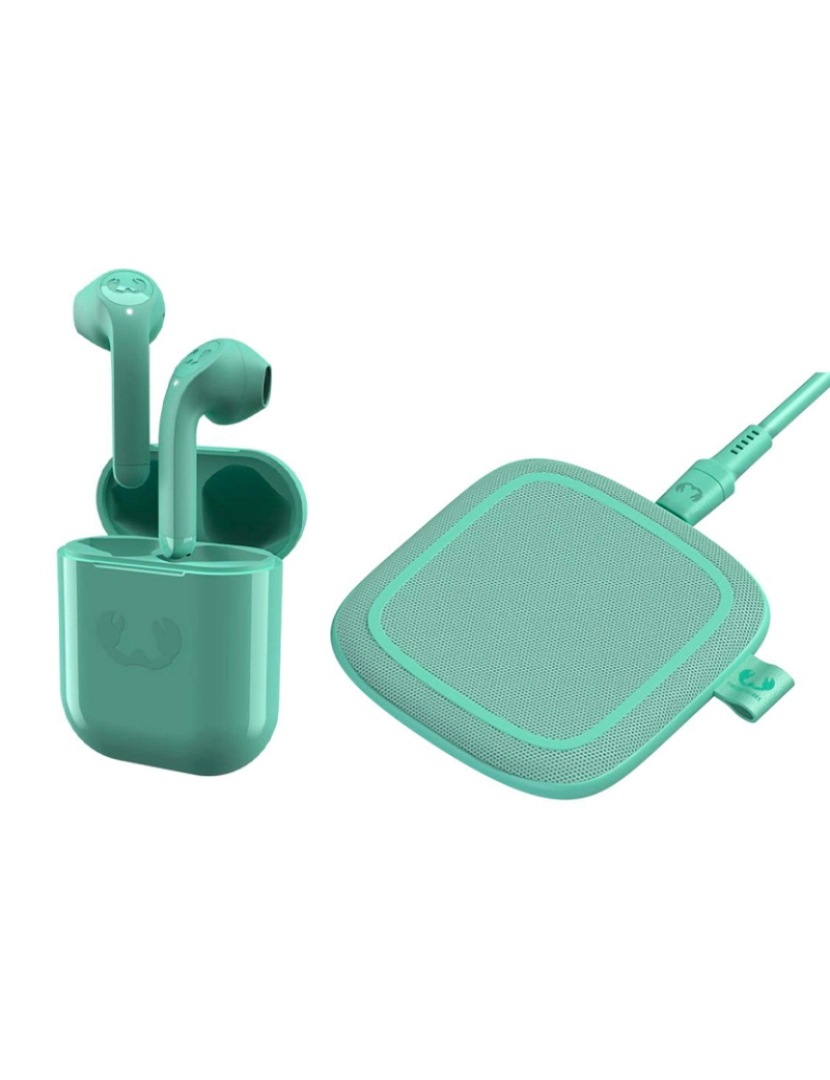 Fresh 'n Rebel - Earpods True Wireless TWINS 2 + Base Carregamento Misty Mint