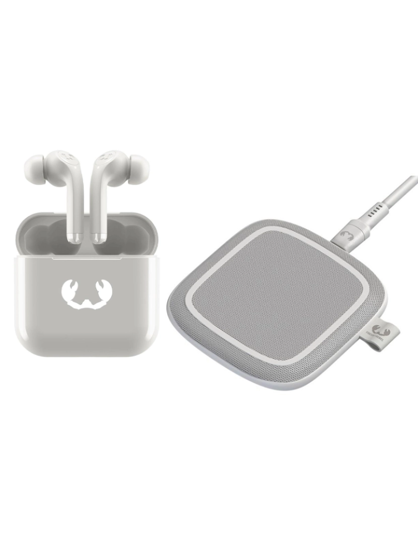 Fresh 'n Rebel - Earpods True Wireless TWINS 2 TIP + Base Carregamento Ice Grey