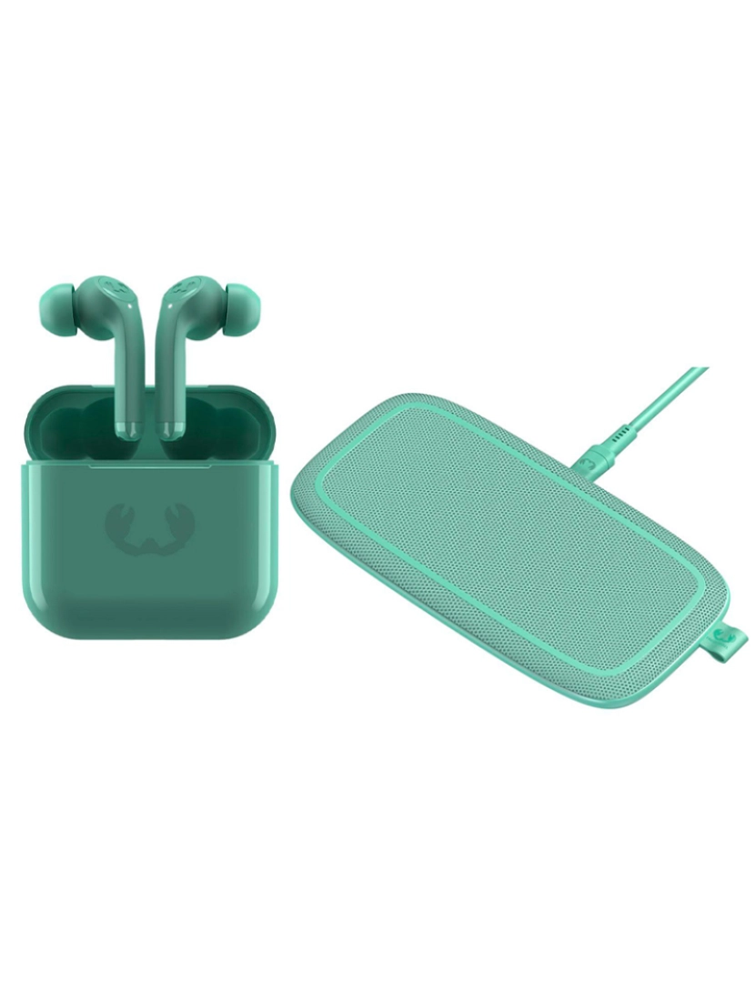 Fresh 'n Rebel - Earpods True Wireless TWINS 2 TIP + Base Carregamento Duo Misty Mint