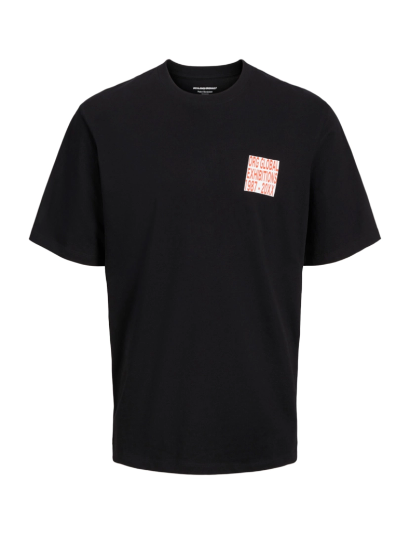 Jack & Jones - Jack & Jones Canon Wide Fit Tee  Negro