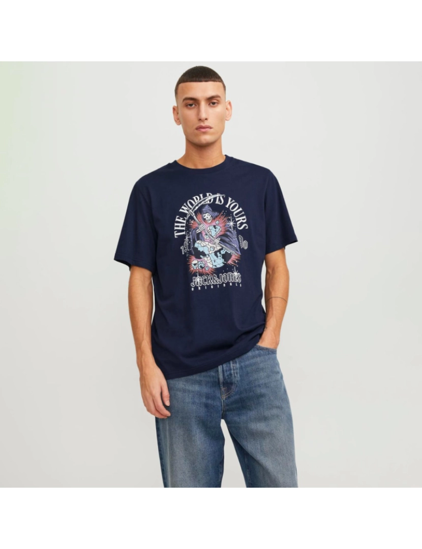 imagem de Jack & Jones Heavens Regular Fit Tee  Azul3