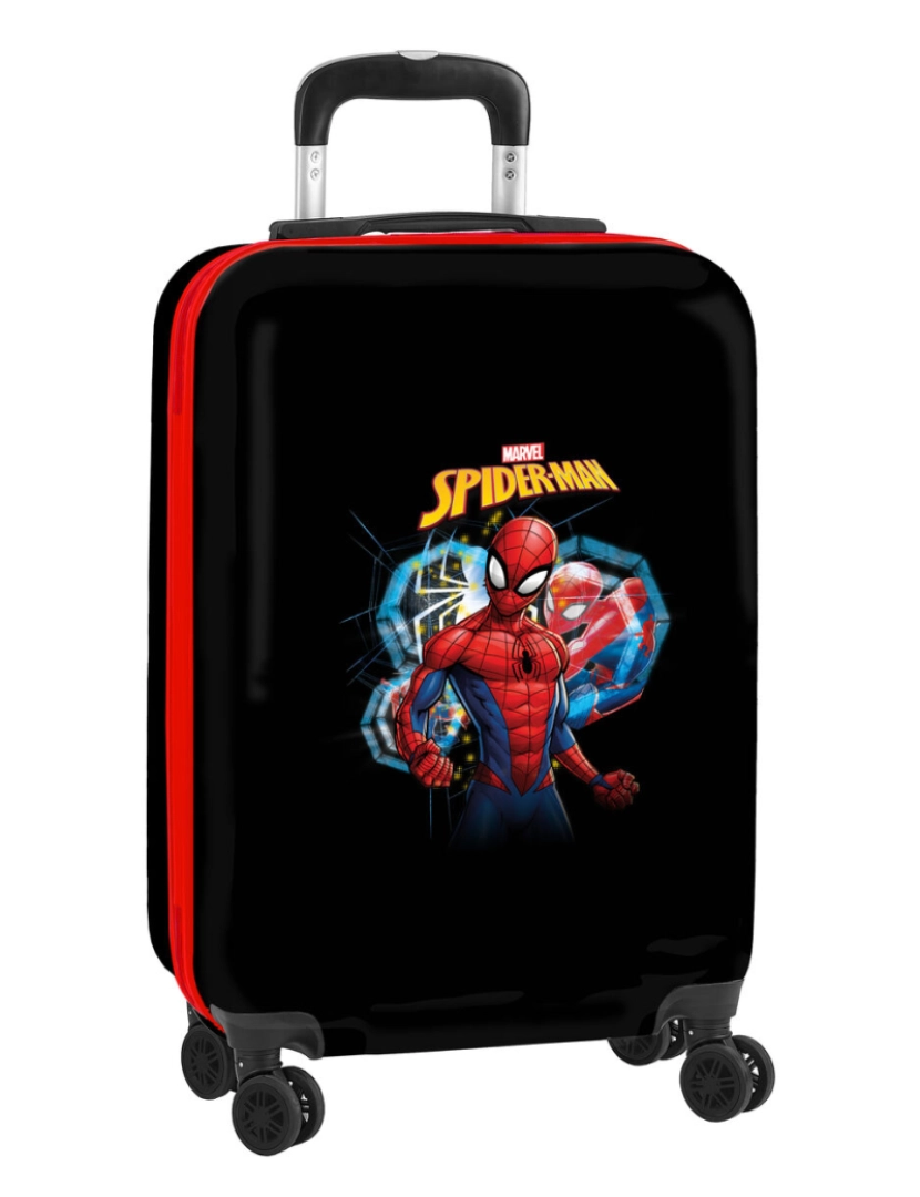 Spider Man - Mala de Cabine Spider-Man Hero Preto 20'' 34,5 x 55 x 20 cm