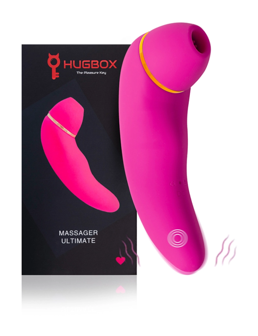 Hugbox - Estimulador de clitóris e Vibrador - 30 programas - Rosa