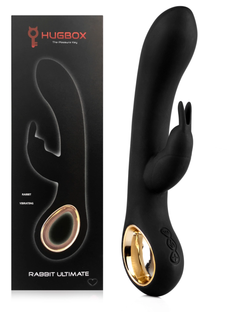 imagem de Pack de brinquedos sexuais - Pack 2 best sellers - Preto: estimulador de clitóris e vibrador rabbit6