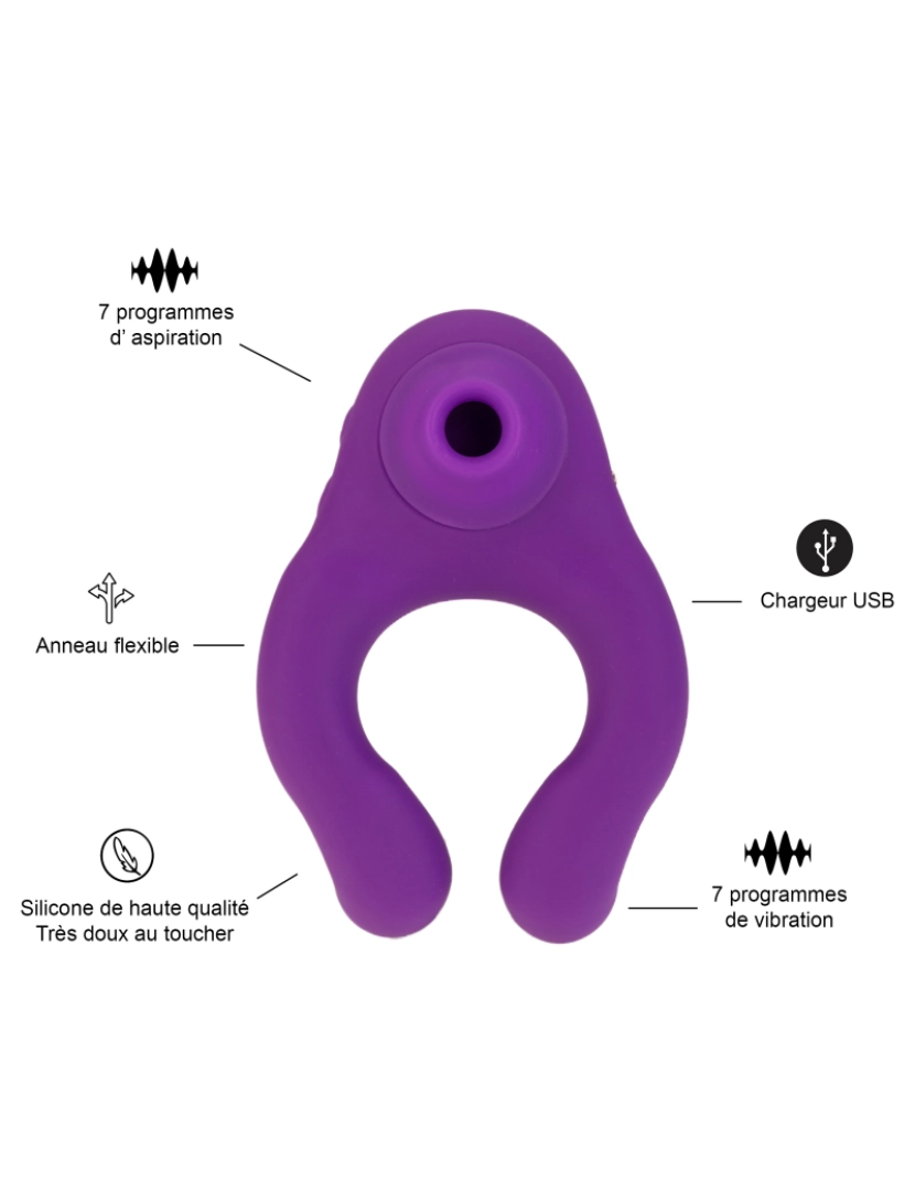 imagem de Pack Sextoys - Pack solo - Púrpura: estimulador de clitóris, dildo, limpador sextoy3