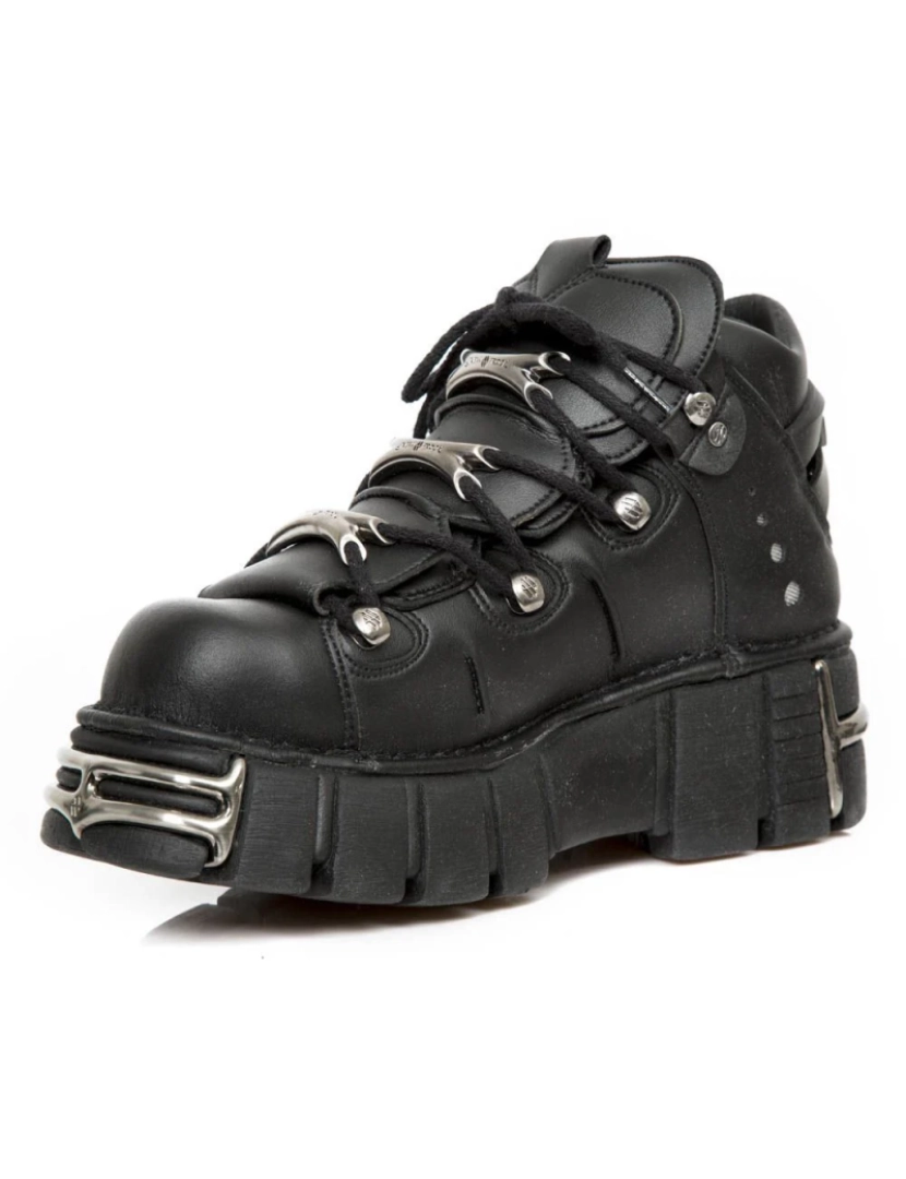 imagem de Botas góticas unissex de couro vegano New Rock - M-106-VS14