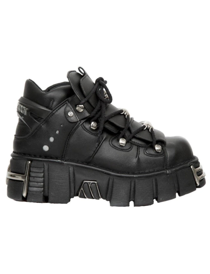 imagem de Botas góticas unissex de couro vegano New Rock - M-106-VS16