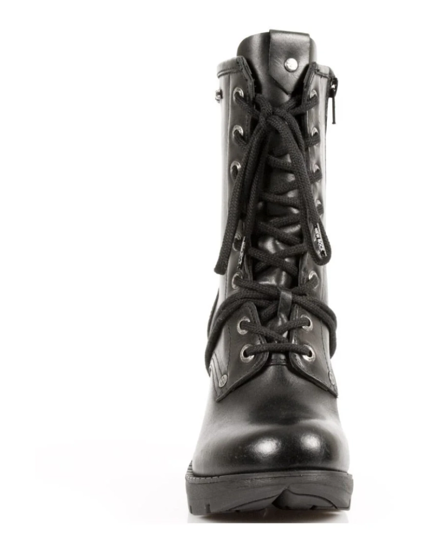 imagem de Botas de trilha góticas de couro preto feminino New Rock - TR001-S14