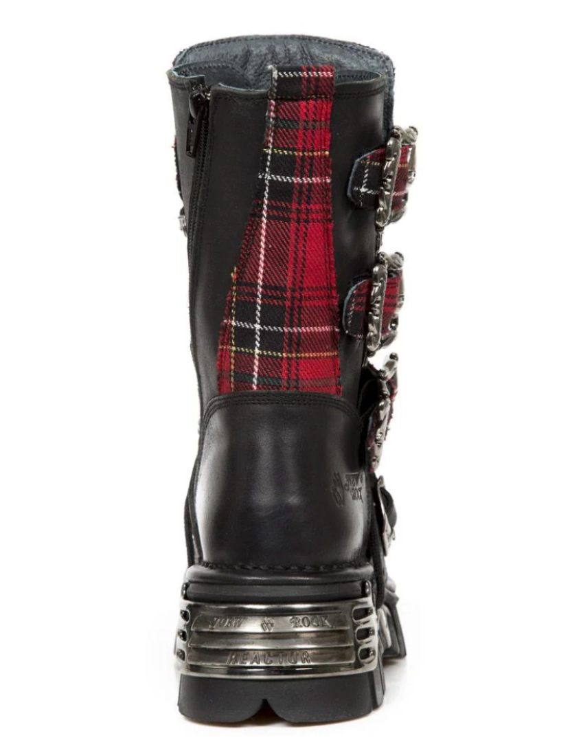 imagem de Botas góticas de couro New Rock Tartan-391T-S16