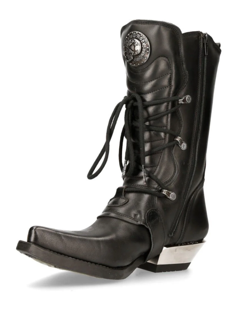 imagem de Botas de cowboy de couro preto New Rock - M-7993-S15