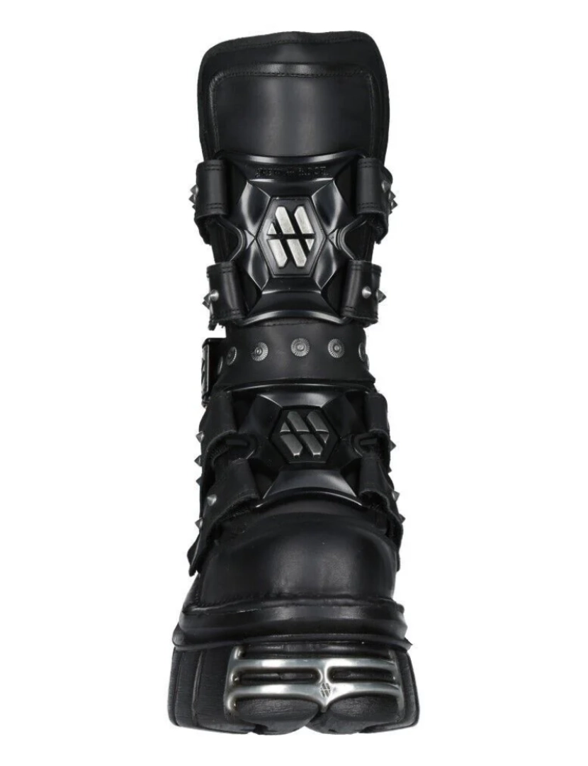 imagem de Botas de couro com plataforma New Rock Goth-M-MET422-S13