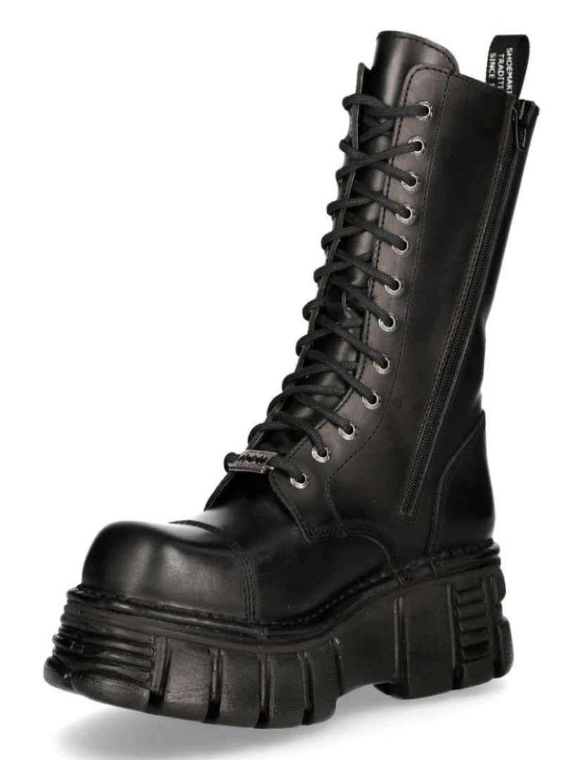 imagem de Botas Techno Biker New Rock Unissex Pretas Metálicas - M-MILI211C-C15