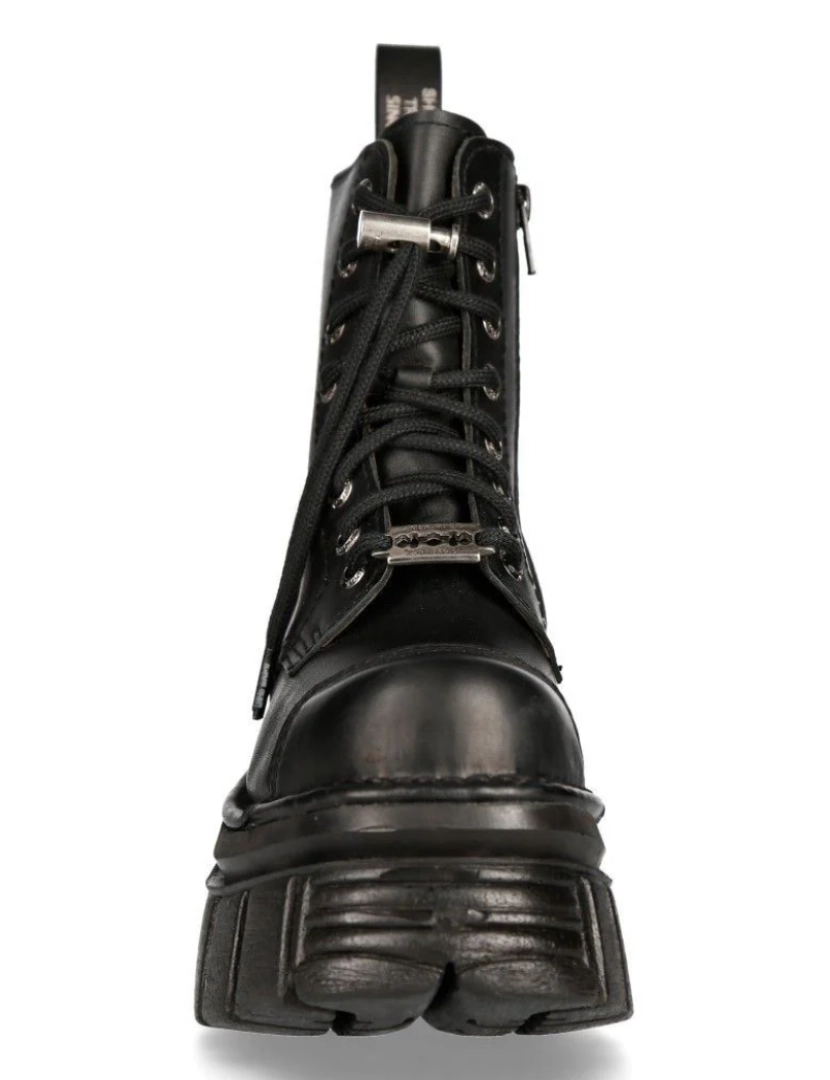 imagem de Botas de torre de combate de couro preto New Rock - M-NEWMILI083-S214