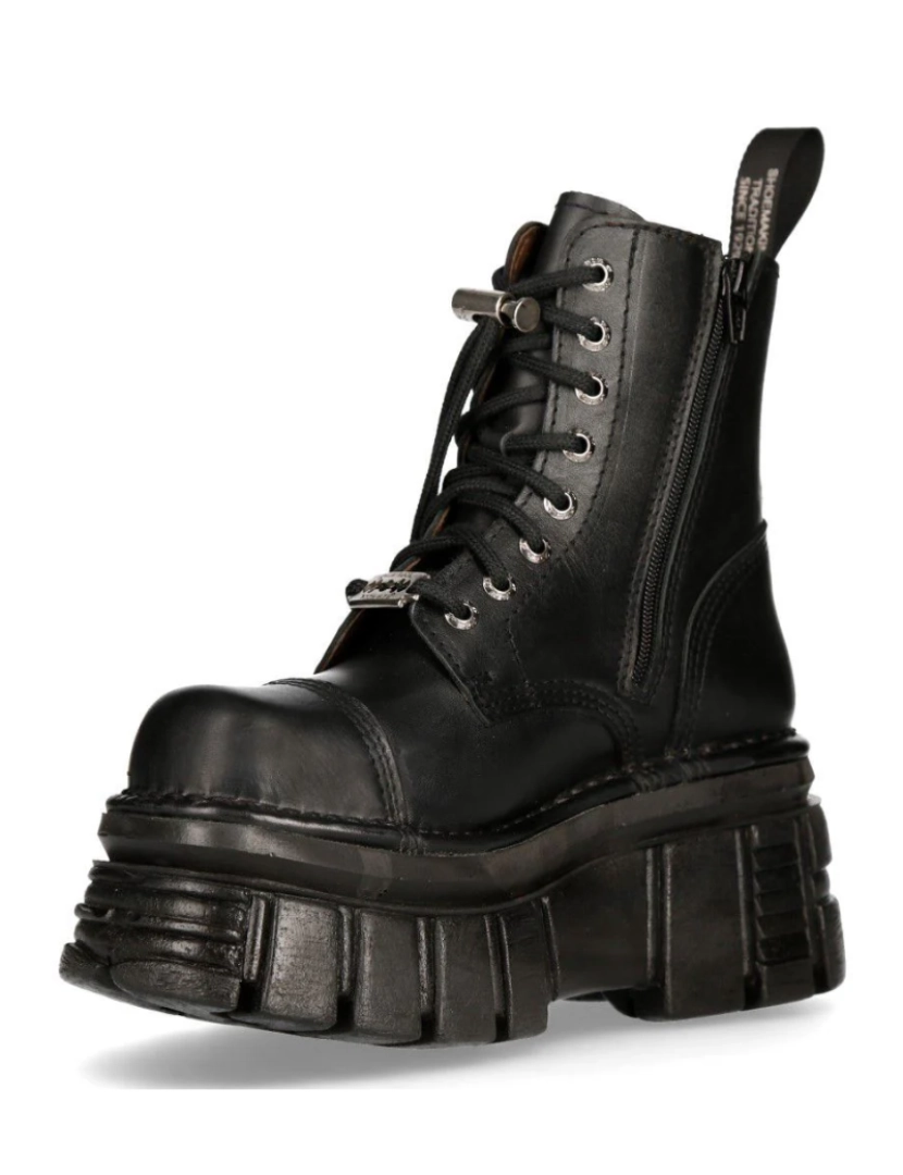 imagem de Botas de torre de combate de couro preto New Rock - M-NEWMILI083-S215