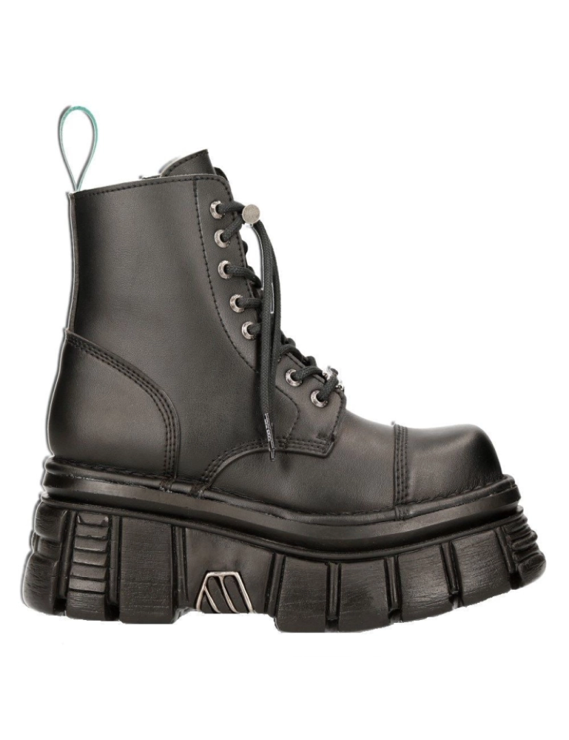 imagem de Botas de plataforma de combate de couro vegano New Rock - TANKMILI083-VS23