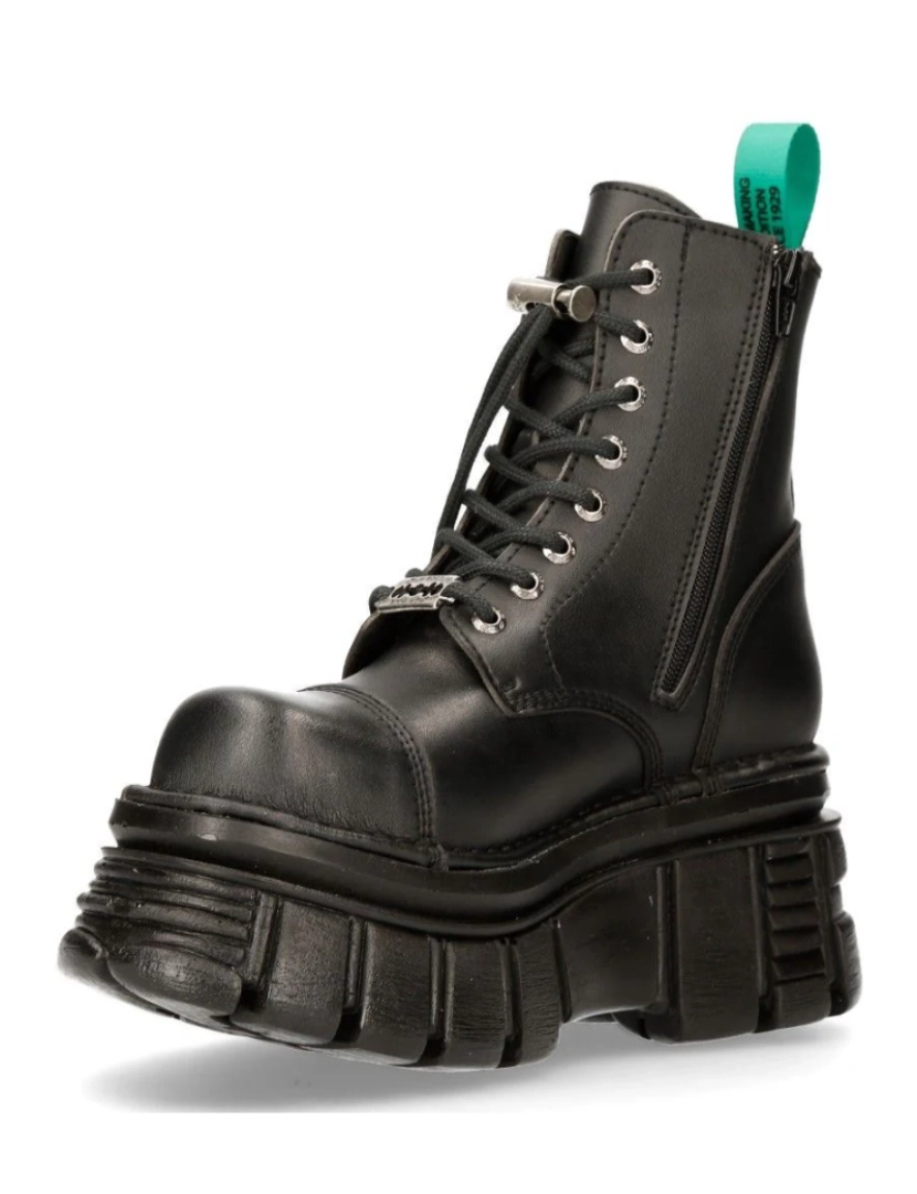 imagem de Botas de plataforma de combate de couro vegano New Rock - TANKMILI083-VS25