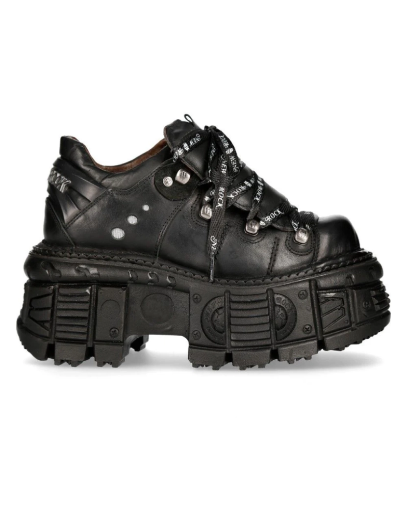 imagem de Botas New Rock Unissex Plataforma Punk Metal - M-TANK120N3