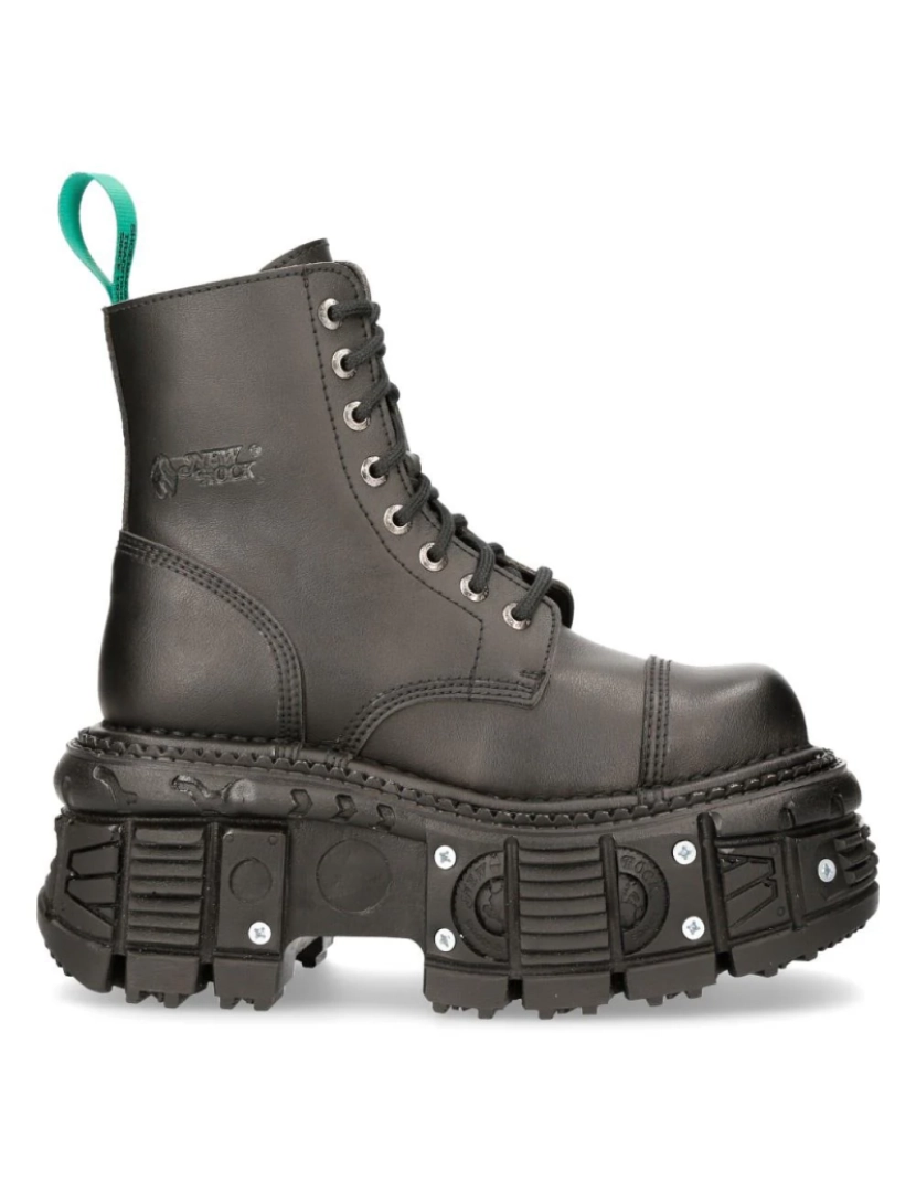 imagem de Botas de plataforma de combate de couro vegano New Rock - TANKMILI083C-V23