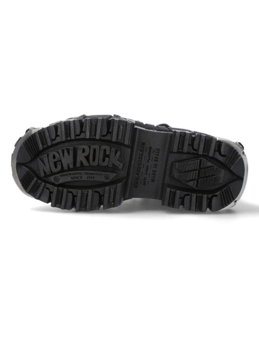 imagem de Botas de tornozelo com plataforma de couro New Rock-WALL106-S106