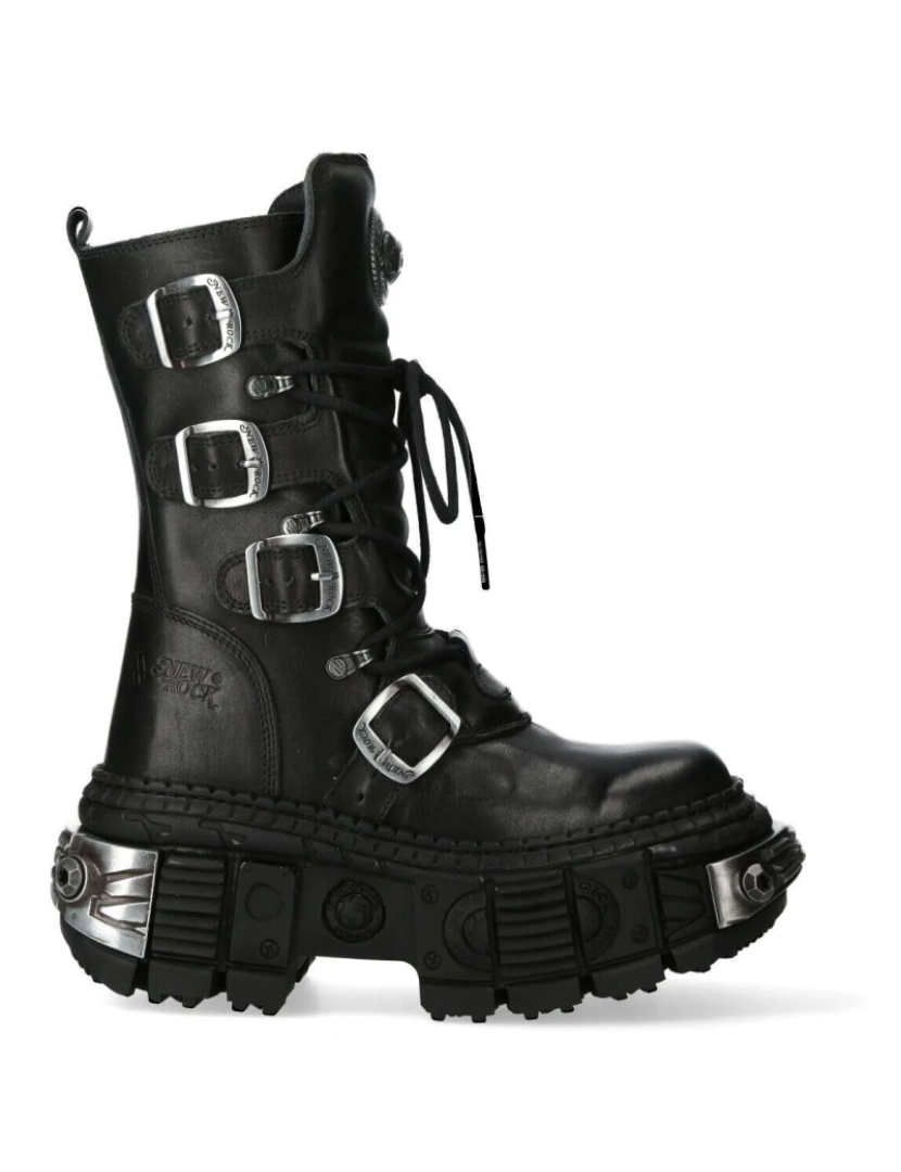 imagem de Botas de couro gótico New Rock Mid Calf-WALL1473-S31