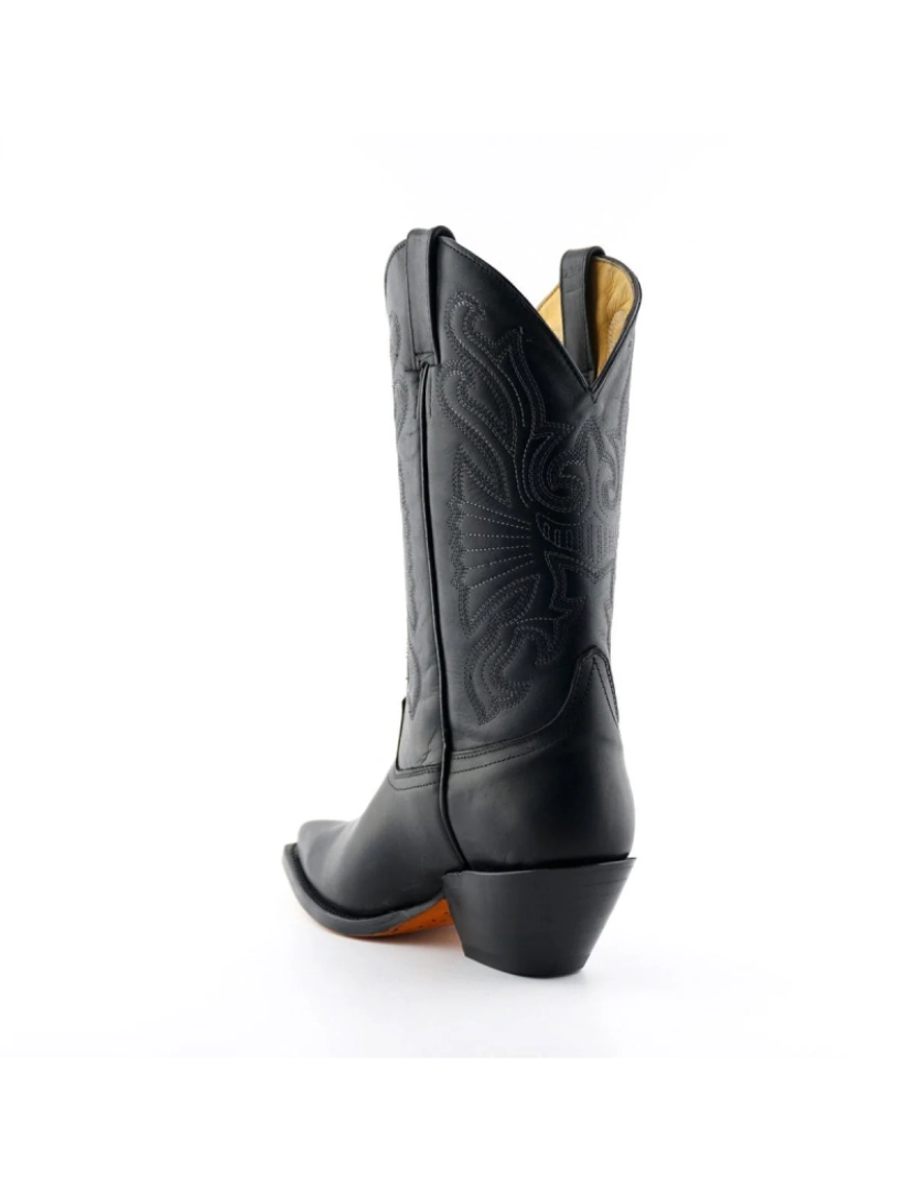 imagem de Botas de cowboy ocidentais de couro preto Grinders-Buffalo5