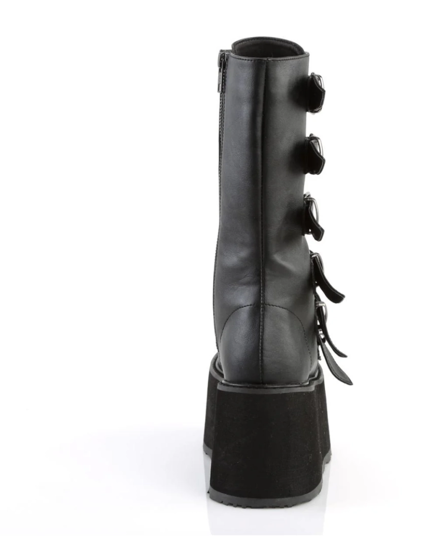 imagem de Demonia Damned 225 Botas pretas com plataforma de meia panturrilha4