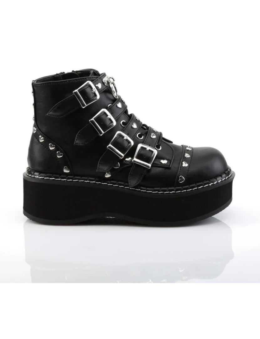 imagem de Demonia Emily 315 Botins pretos com tachas5