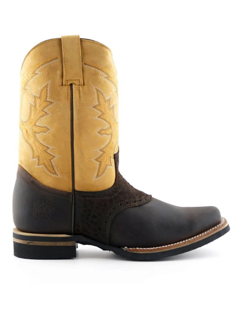 Grinders - Botas Chelsea Cowboy de couro bronzeado Grinders - Frontier