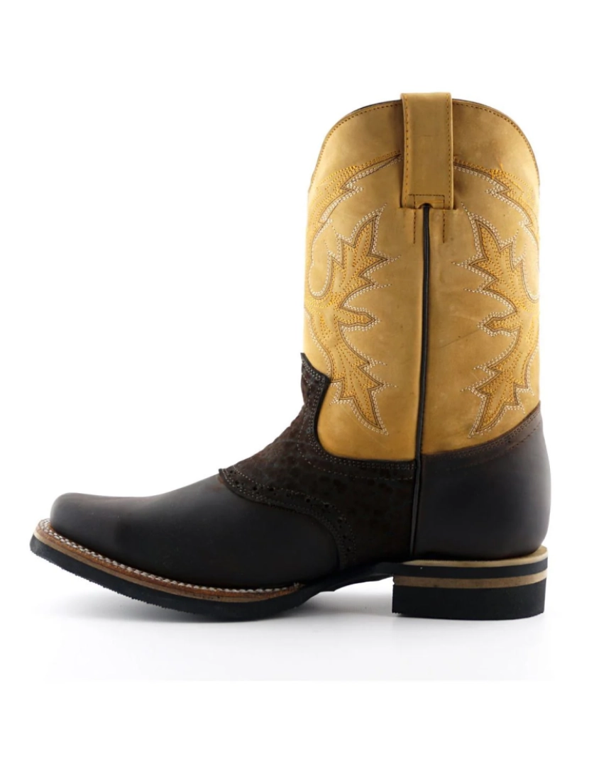 imagem de Botas Chelsea Cowboy de couro bronzeado Grinders - Frontier2