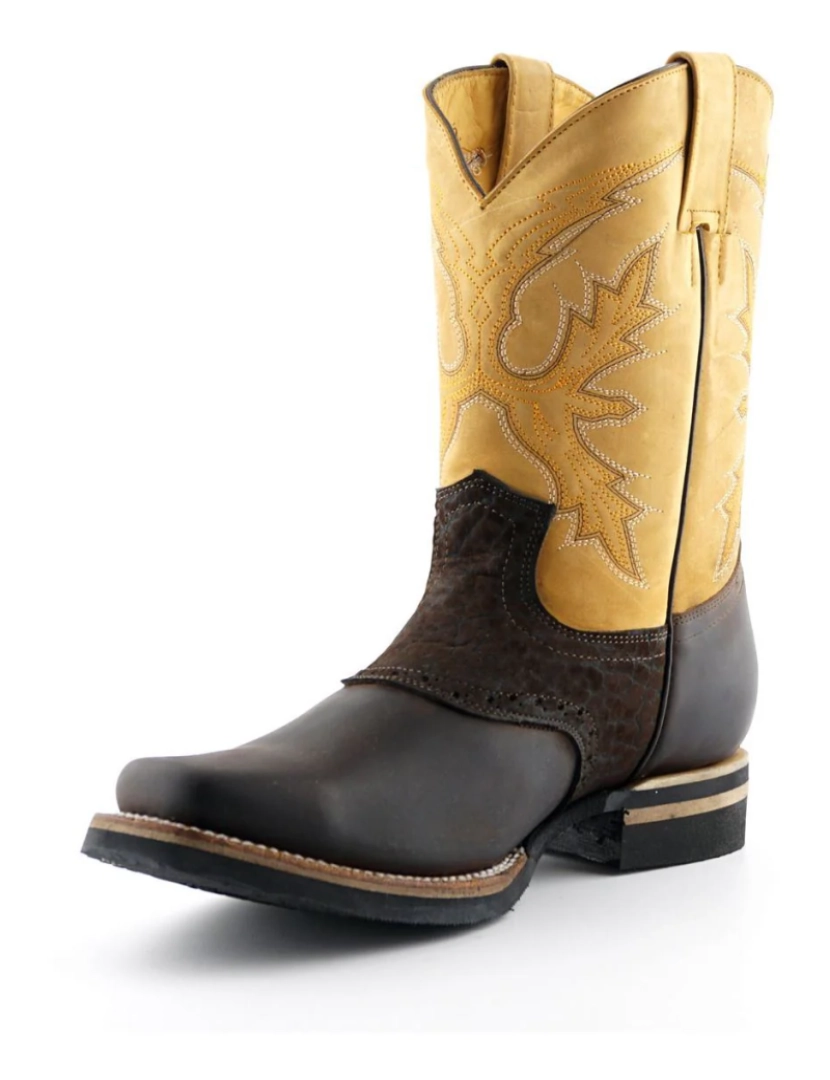 imagem de Botas Chelsea Cowboy de couro bronzeado Grinders - Frontier3