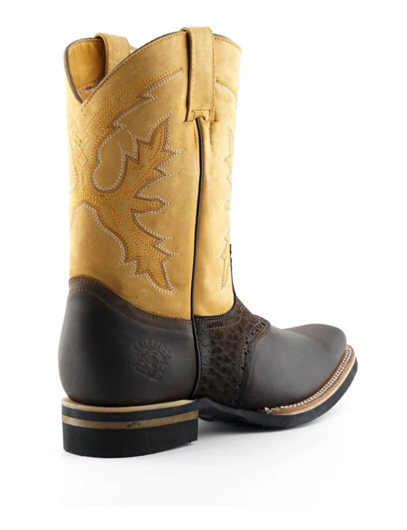 imagem de Botas Chelsea Cowboy de couro bronzeado Grinders - Frontier5