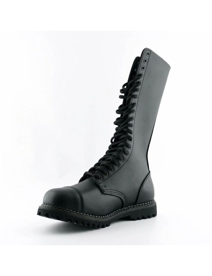 imagem de Grinders Botas militares unissex pretas punk-King CS3