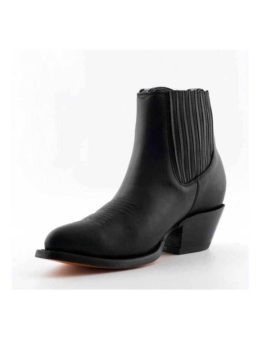 imagem de Botas de tornozelo unissex pretas ocidentais Grinders - Maverick3