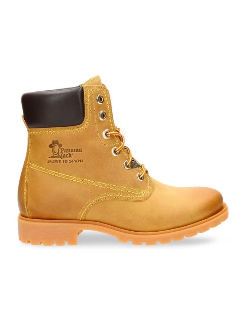 Panama Jack - Panama Jack Botas femininas 03 B1 tan com cadarços de couro à prova d'água para caminhada no tornozelo Chukka