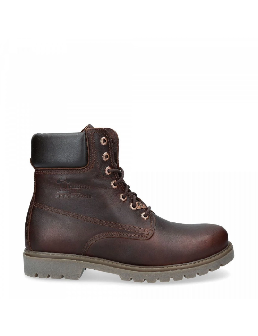 Panama Jack - Panama Jack 03 C52 Botas masculinas marrons cadarços de couro à prova d'água para caminhada no tornozelo Chukka