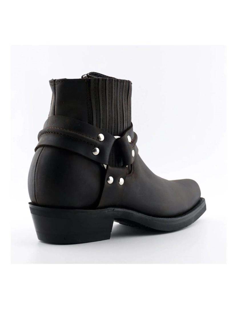 imagem de Botas de couro ocidental marrom unissex Grinders-Renegade Lo2