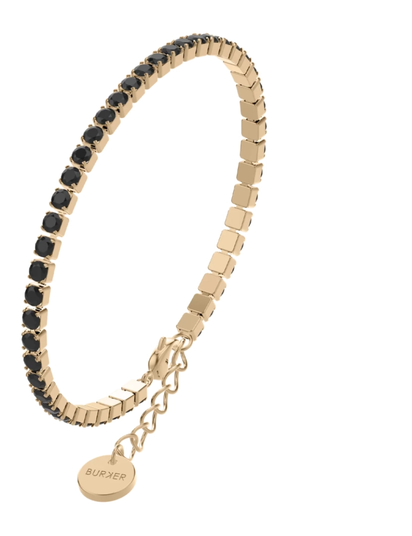 Burker - Pulseira feminina Ava Gold Preto