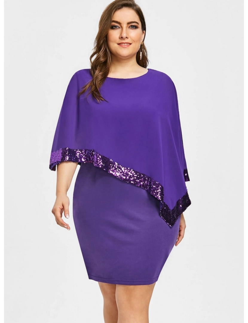 Heipi Hangzhou - Vestido de Senhora Roxo