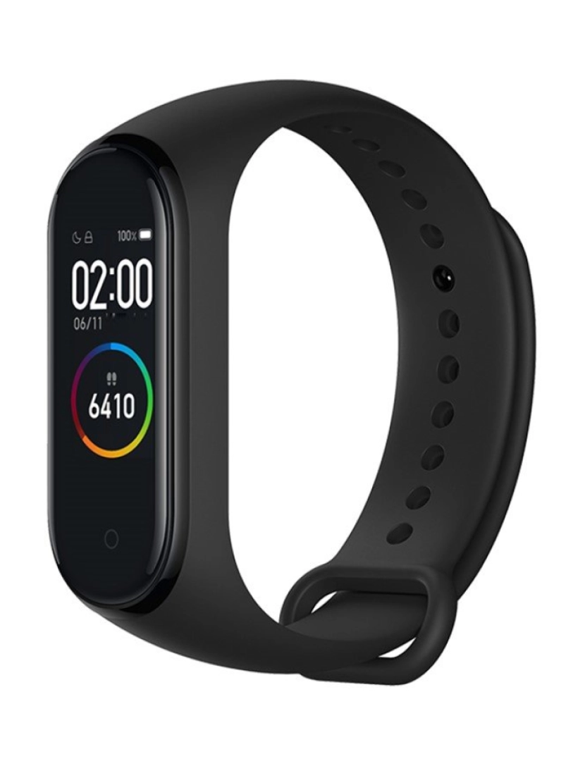 imagem de Pulseira Xiaomi Mi Band 3/4 silicone preta2