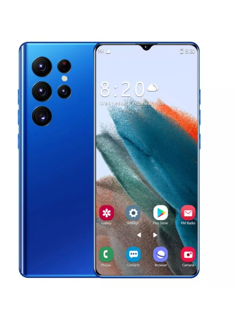 imagem de Smartphone T22U 6.3'', 1GB RAM, 8GB ROM 2400mAh, Android 8.1, OFERTA CAPA + VIDRO TEMPERADO + CANETA TÁCTIL   Azul1